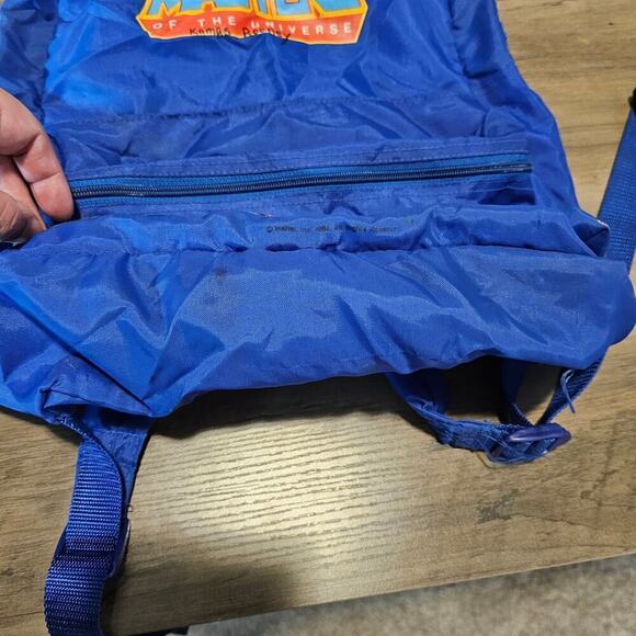 Vintage He-Man Masters of The Universe Backpack 1984 Blue Mattel Beast Man 17" - Picture 8 of 14